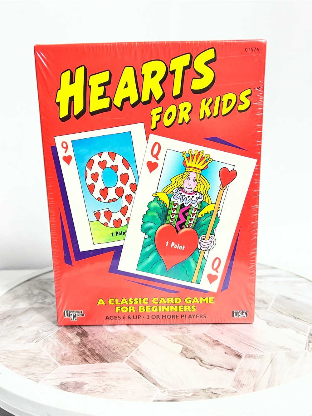 Vintage Hearts For Kids Card Game 1996 University Games Sealed Ages 6+